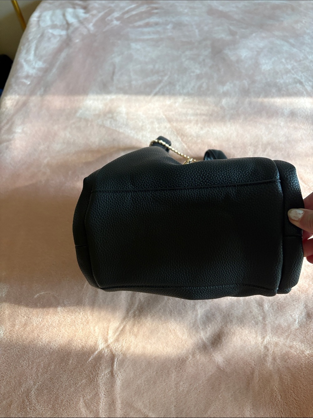 a new day Black Mini Tote with Gold Chain Accent - Picture 5 of 6